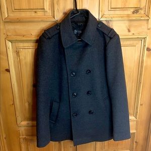 Mackage charcoal double-breasted wool coat (Men’s Size 40)